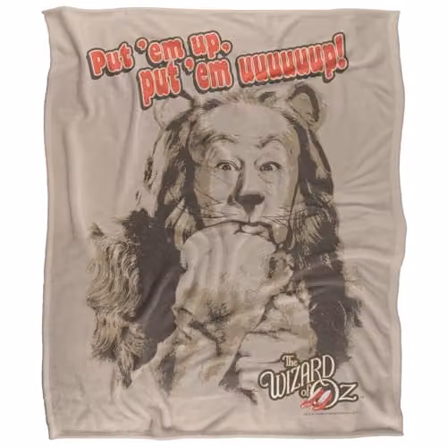 Warner Bros. The Wizard Of Oz Put Em Up Silky Touch Super Soft Fleece Throw Blanket, Multicolour, W: 152 cm, D: 127 cm – 1