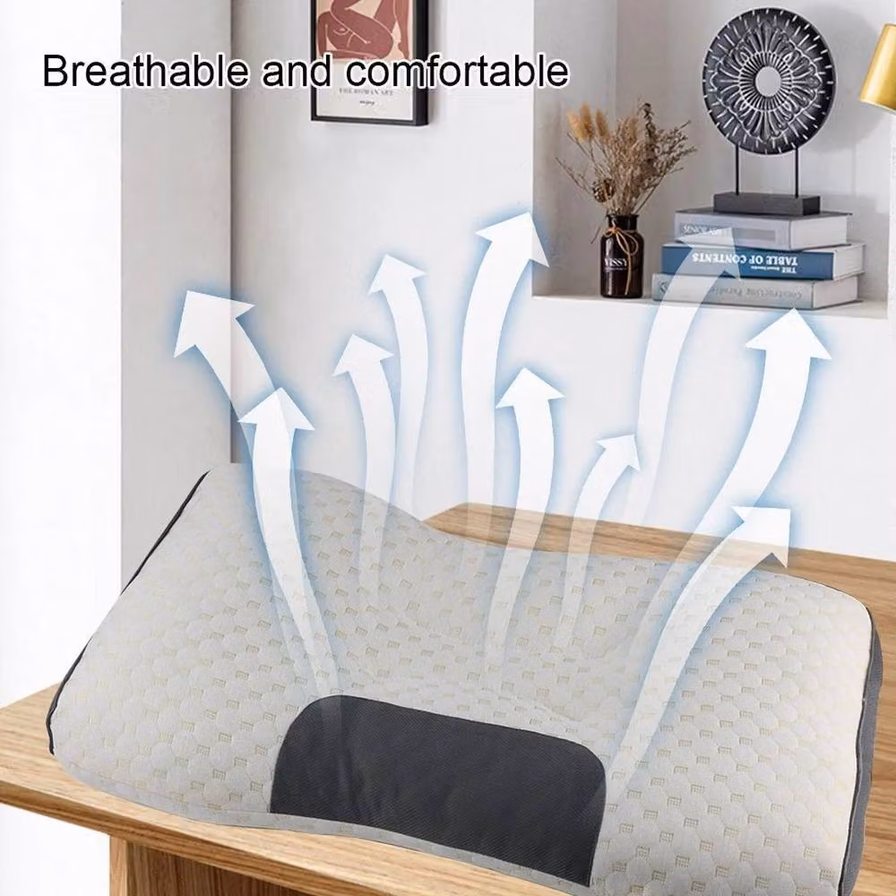 Kelvenix Only One Antibacterial Cervical Orthopedic Pillow for Neck and Shoulder Support, White, W/D/H: 64 x 40 x 40 cm – 2