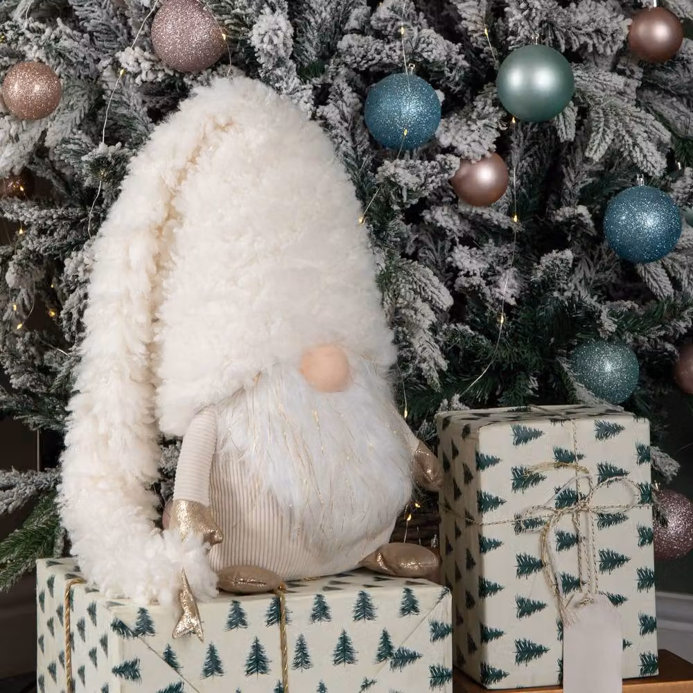Samuel Alexander Extra Large White Super Soft Scandinavian Christmas Snow Gonk Tabletop Decoration, Height: 40 cm – 3