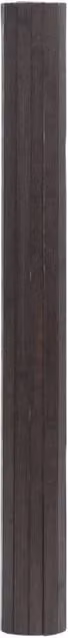 Berkfield Home Rectangular Bamboo and Polypropylene Rug in Dark Brown, W: 70 cm, L: 200 cm – 1
