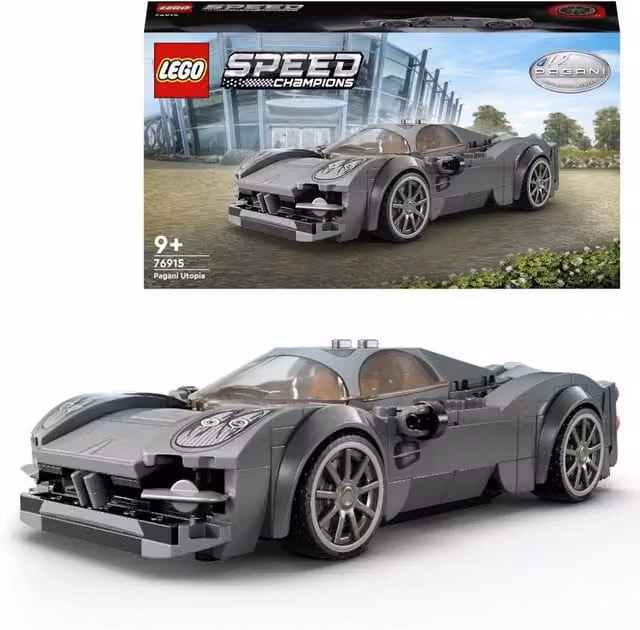 LEGO Speed Champions Pagani Utopia Vehicle Set in Grey and Silver