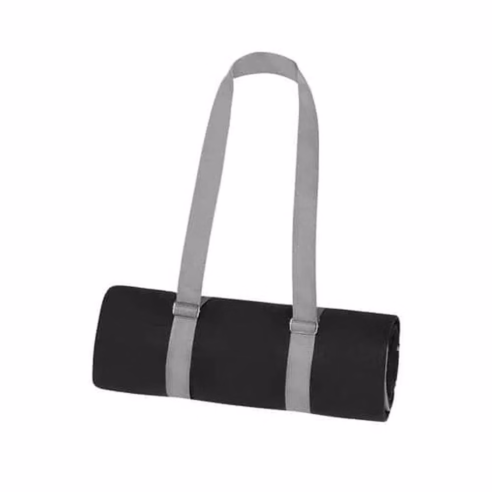 James and Nicholson Plain Black Water Repellent Picnic Blanket – 2