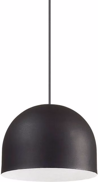 Ideal Lux Modern Dome Suspended Ceiling Pendant Light in Black