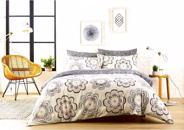 NewEdgeBlinds Pink Floral Duvet Cover, 90 x 200 cm