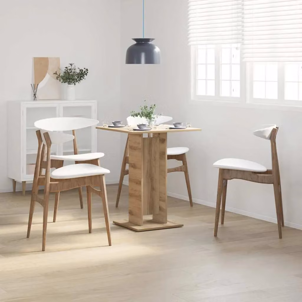 Berkfield Home Artisan Oak Bistro Table in Brown, W/D/H: 60 x 60 x 75 cm – 2