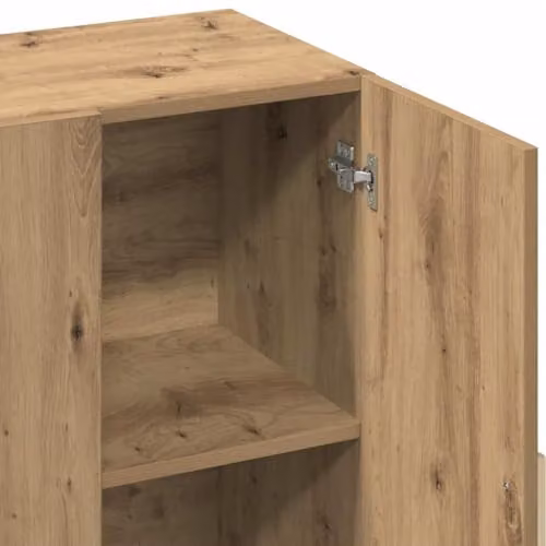 vidaXL Artisan Oak Sideboard in Brown, W/D/H: 90 x 34 x 80 cm – 4