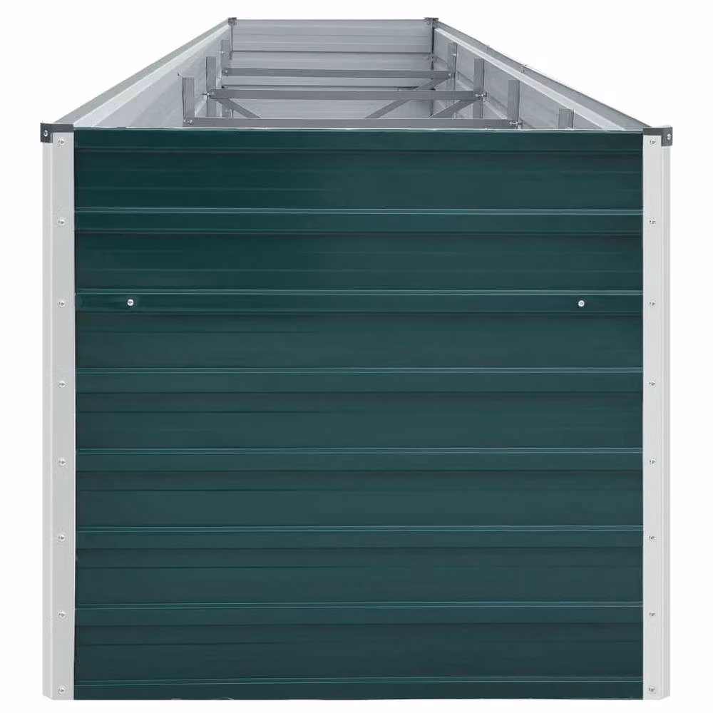 Berkfield Home Garden Galvanised Steel Raised Bed, Green, W: 400 cm, D: 80 cm, H: 45 cm – 3