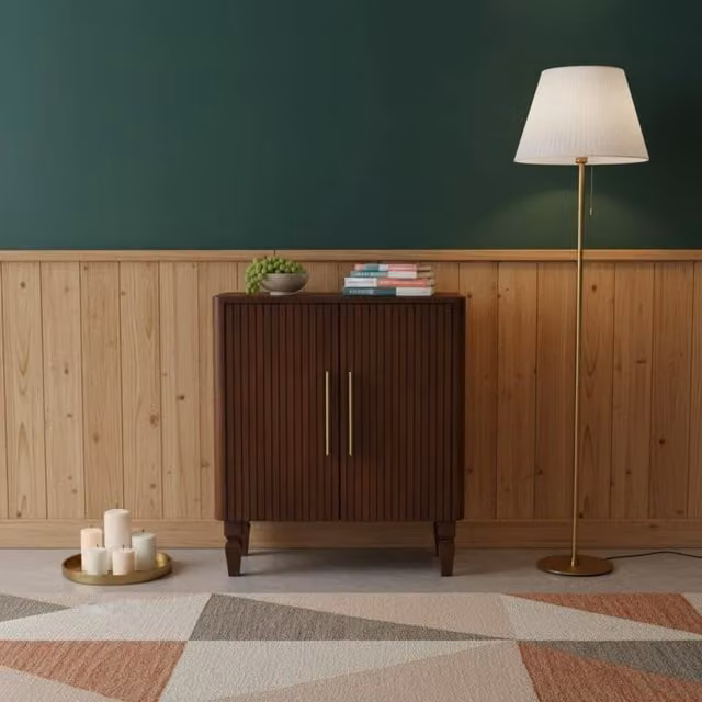 Artisan Furniture Cavallo Modern Mango Wood Cabinet in Brown