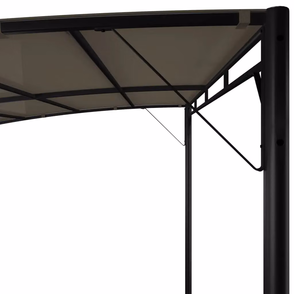 Berkfield Home Garden Freestanding Sunshade Awning, Beige, W: 300 cm, D: 300 cm, H: 255 cm – 2