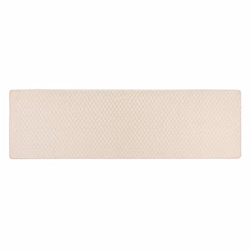 My Mat Sculptured Honeycomb Ivory Runner, W: 67 cm, L: 230 cm