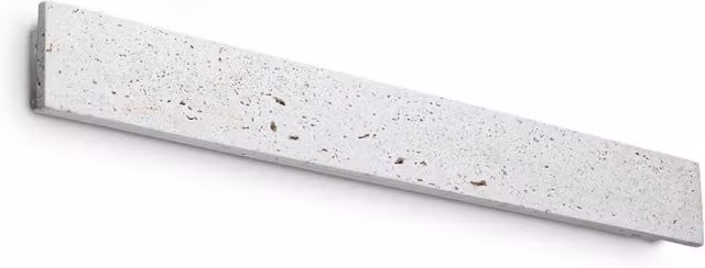 Netlighting Zig Zag Rectangle Integrated LED Wall Lamp in Grey Concrete and Aluminium, 2350lm, 3000K