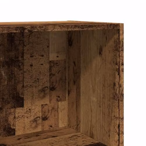 vidaXL Rustic Old Wood Bookcase in Brown, W/D/H: 40 x 30 x 189 cm – 3