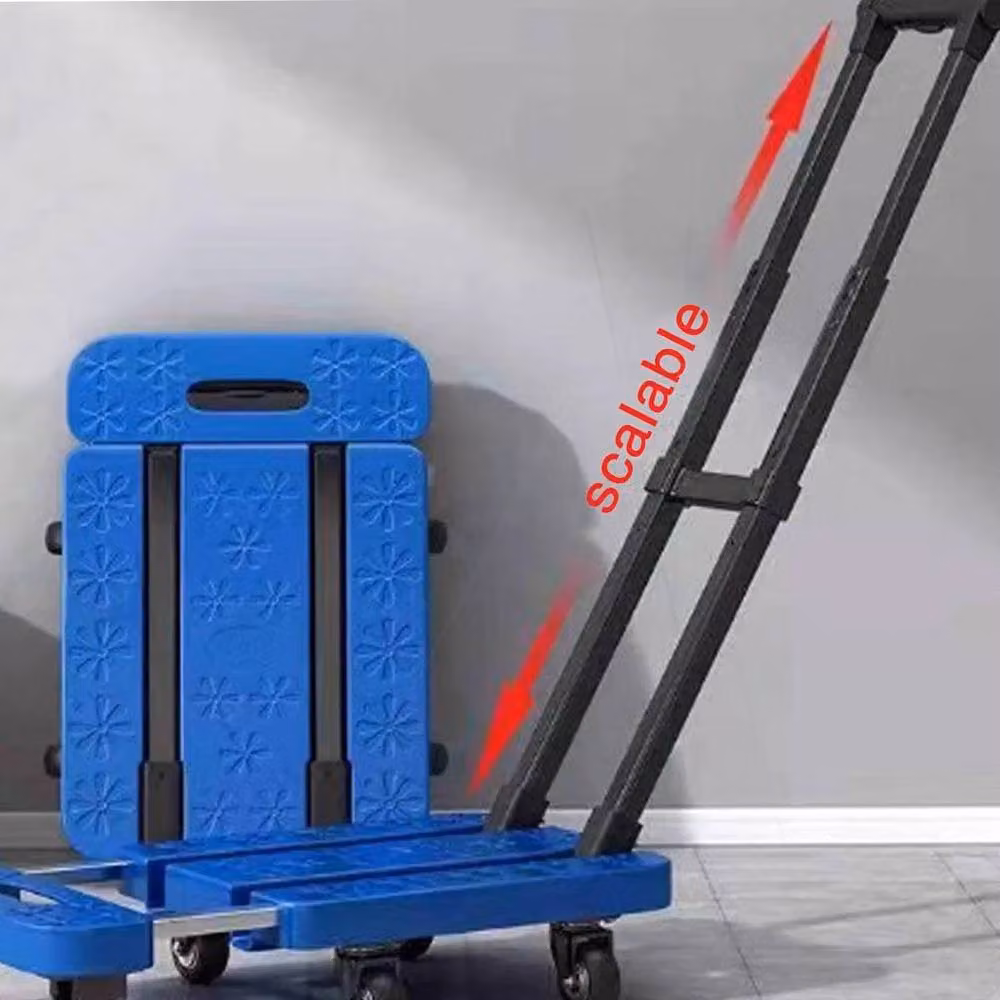 KORVIXA Blue Steel Folding Hand Truck Luggage Dolly Trolley – 2