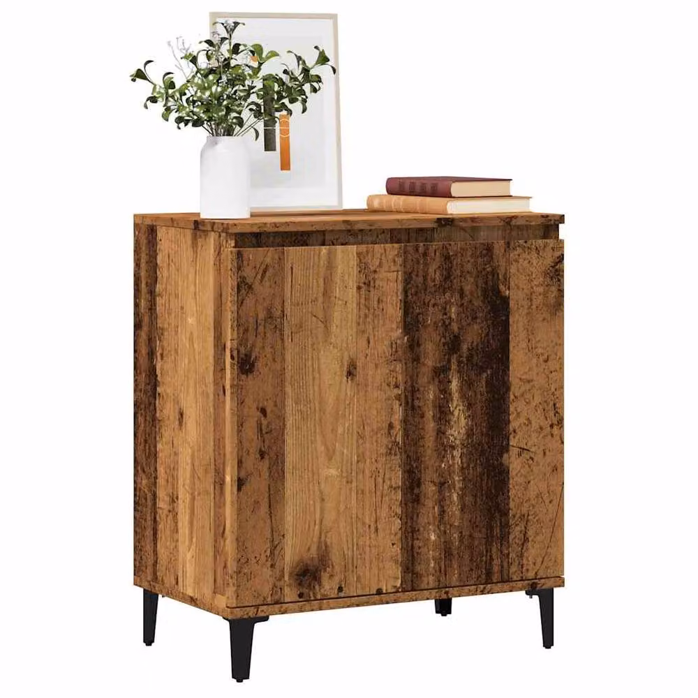 Berkfield Home Industrial Sideboard in Brown Old Wood, W/D/H: 60 x 35 x 70 cm – 2