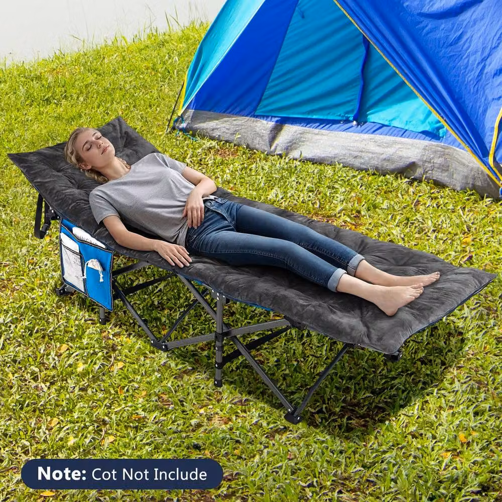 Costway Grey Folding Lounge Chair Cushion, Thickened Recliner Cushion, W/D/H: 190 x 70 x 7 cm – 7