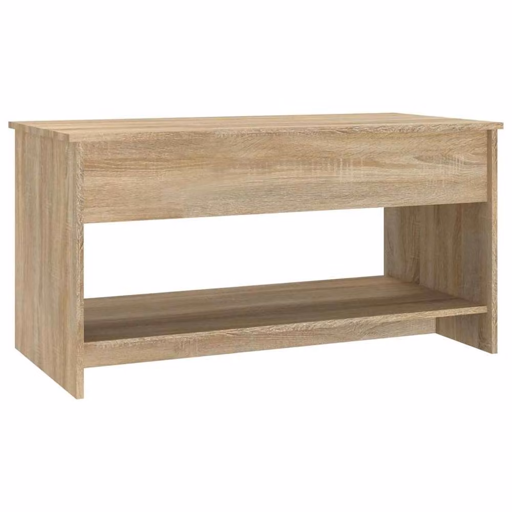 Berkfield Home Sonoma Oak Coffee Table in Light Tan, Height Adjustable, W/D/H: 102 x 50 x 52.5 cm – 4