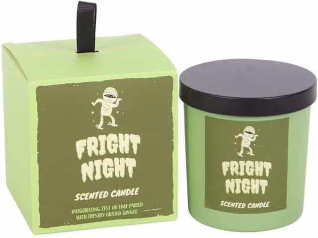 KDMK Fright Night Lime Ginger Scented Halloween Candle, Green