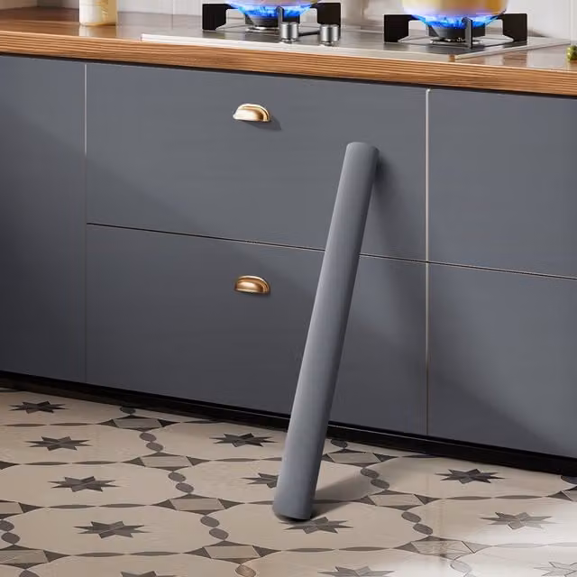 Livingandhome Plain Blue-grey Self-Adhesive Waterproof Vinyl Wallpaper Roll