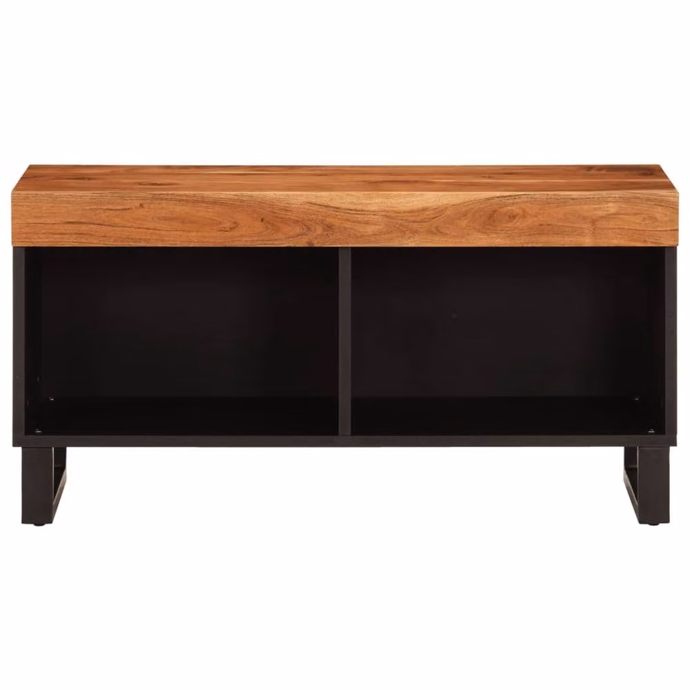 Berkfield Home Industrial TV Cabinet in Brown Solid Acacia Wood and Metal, W: 85 cm, D: 33 cm, H: 43.5 cm – 3