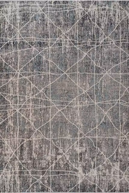 Kukoon Vintage Grey Woven Polypropylene Area Rug, W: 120 cm, L: 170 cm
