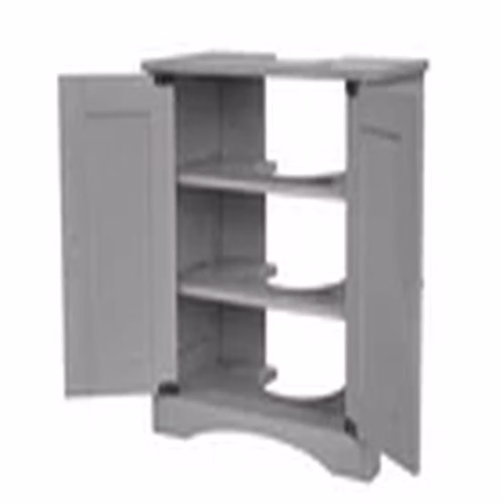 Havendro Grey Modern Freestanding Bathroom Under Sink Vanity Unit with Hinged Doors and Internal Shelves, Height: 60 cm – 2