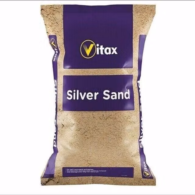 Vitax Horticultural Silver Sand for Lawn Aeration and Potting, Lime Free, 4kg, Brown