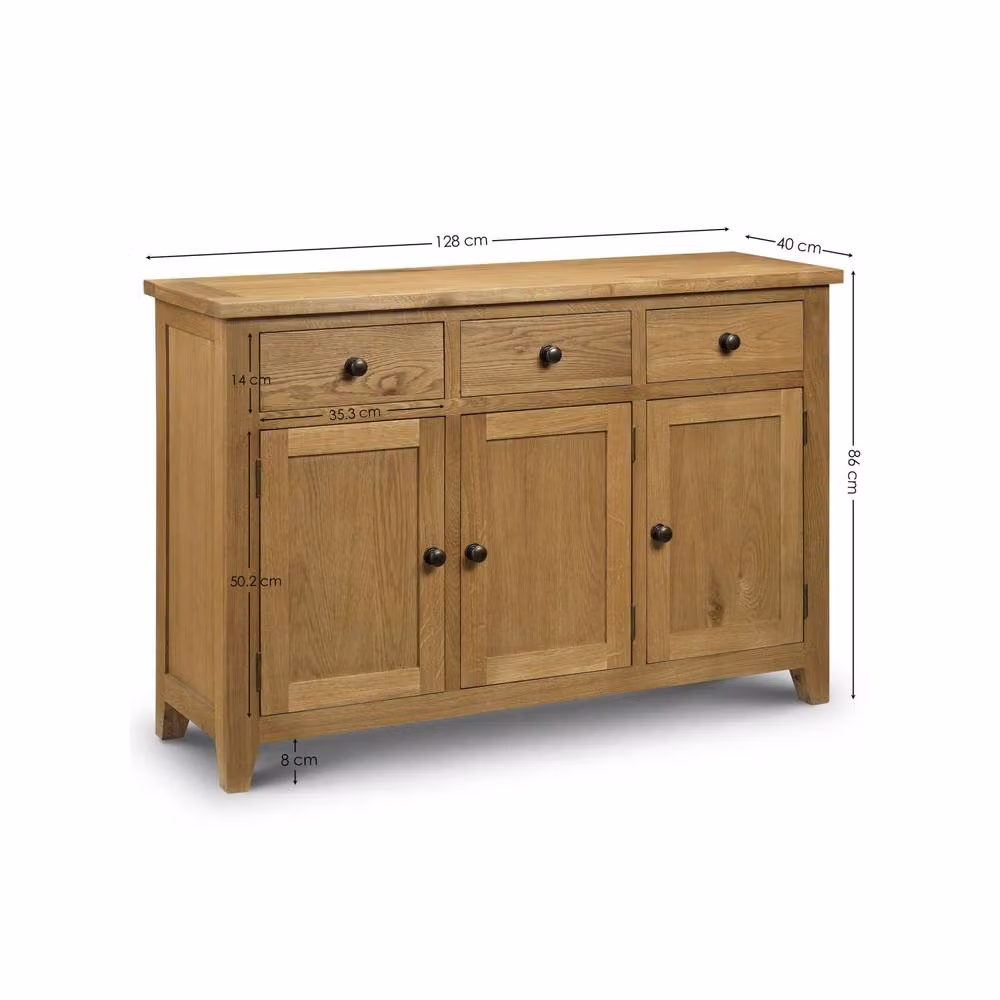 Cheshire Premium Balmoral Sideboard in Light Oak – 3