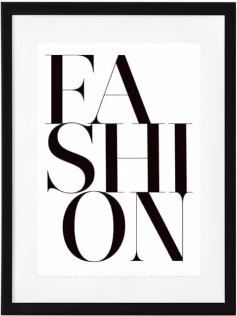 Liora Luxe Prints Glamour Fashion Quote Typography Wall Art in Black