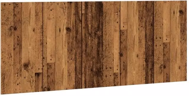 Berkfield Home Rustic Old Wood Bed Headboard in Brown, W: 200 cm, D: 1.5 cm, H: 80 cm