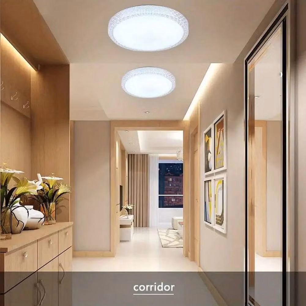 NESTLUNE 18W Round LED Ceiling Light Panel in White – 3