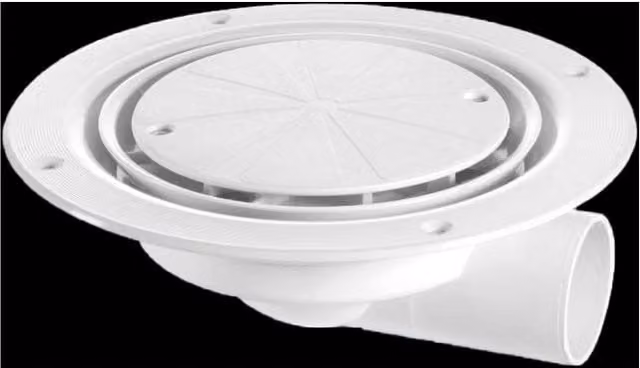 McAlpine USG3WH Untrapped Gully with Clamp Ring and Cover Plate, 1.5 inch Horizontal, Silver – 1