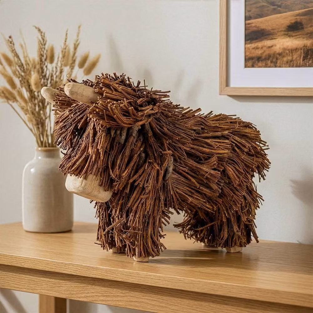Madison & Mayfair Brown Highland Cow Twig Ornament – 2