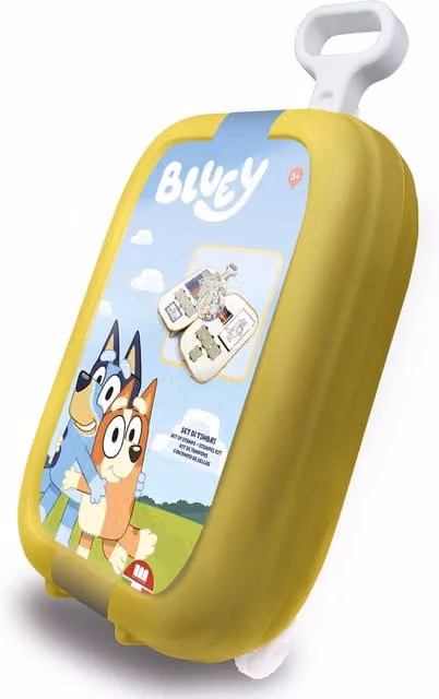 Multiprint Bluey Kids Travel and Activity Trolley Case, Yellow
