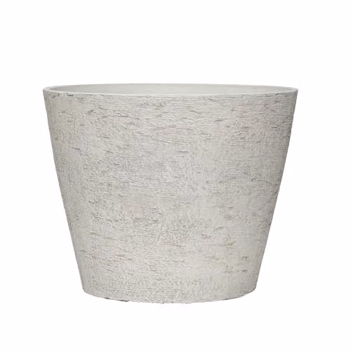Garden Gear Lily White and Grey Stone-Effect Planter, Diameter: 36.5 cm, Height: 29 cm – 2