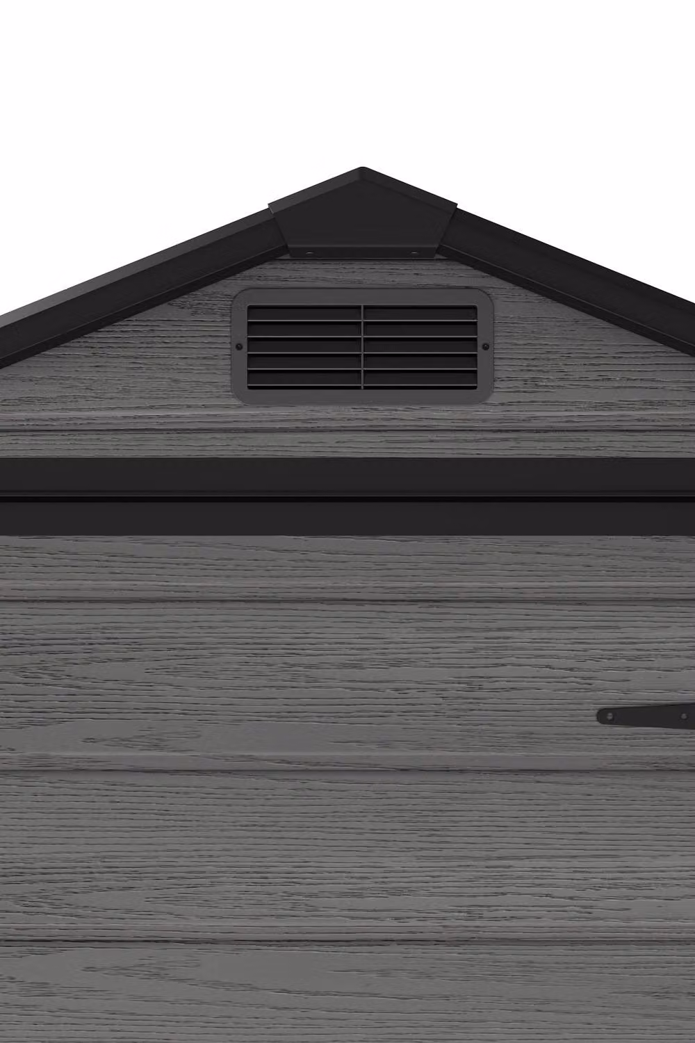 Living and Home Dark Grey Plastic Garden Storage Shed with Lockable Single Door – 5