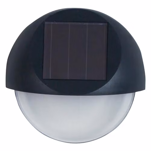 mysmartbuy 4 x Black Solar Powered LED Ivy Wall and Fence Lights, Warm White, H8.5 x W9 x D3.5 cm – 2