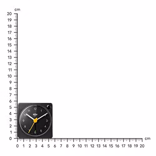 Braun Classic Travel Analogue Alarm Clock with Snooze and Light in Black – 5