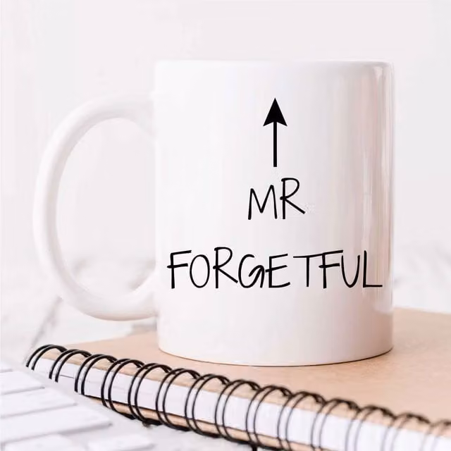 60 Second Makeover Limited Mr Forgetful Ceramic Mug in White