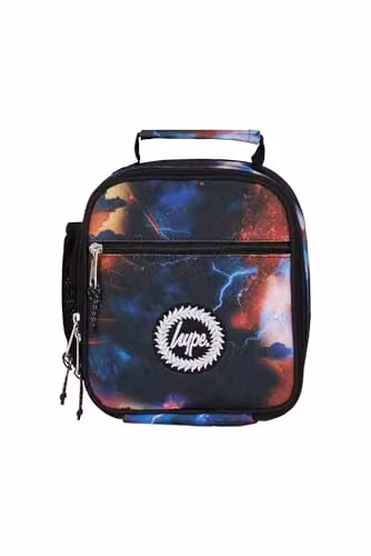 Hype Insulated Kids Lunch Bag with 3 Compartments and Bottle Holder, Multi Constellation