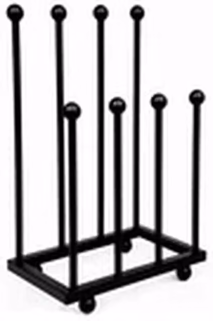 EONLION Black Metal 4 Pair Wellington Boot Rack and Freestanding Welly Shoe Storage Holder