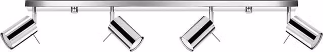 Sollux Lighting RING 4 Modern Adjustable Ceiling Lamp in Black and Chrome