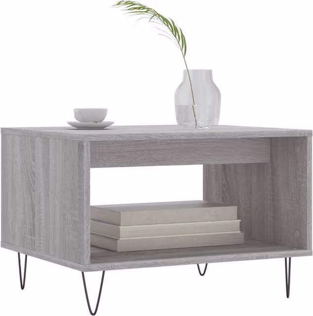 Berkfield Home Decorative Coffee Table in Grey Sonoma, W/D/H: 60 x 50 x 40 cm – 1
