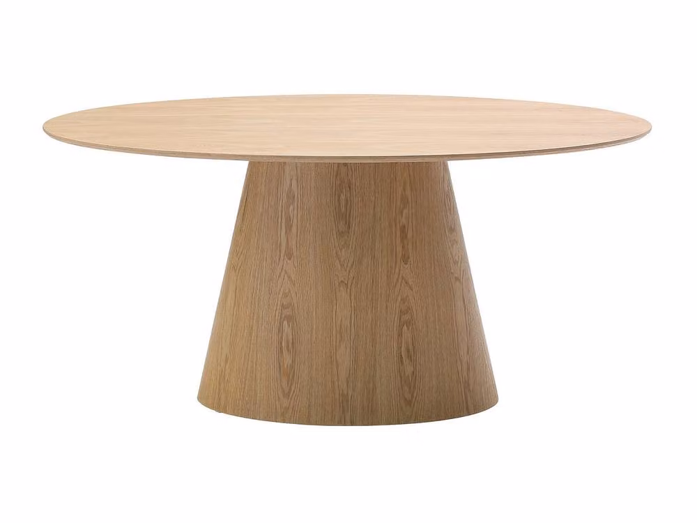 Vente-unique ANTELADA 6-Seater Oval Dining Table in Light Oak Ash with Beige MDF Laminate, W/D/H: 180 x 90 x 76.5 cm – 2
