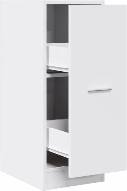 Berkfield Home Apothecary Cabinet in White, W/D/H: 30 x 41 x 77.5 cm