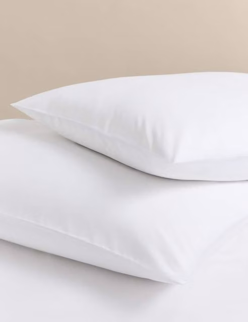 M&S 2 Pack Stay Cool Lyocell Rich White Pillowcases