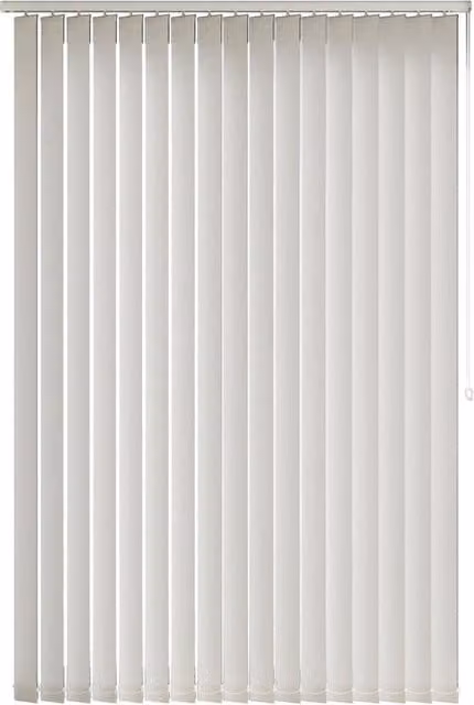 Terrys Yasmin White Plain Blackout Made to Measure Vertical Blind