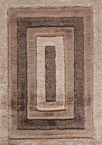 Desire Rugs Modern Soft Bordered Shimmer Shaggy Area Rug in Bronze, W: 200 cm, L: 290 cm – 2