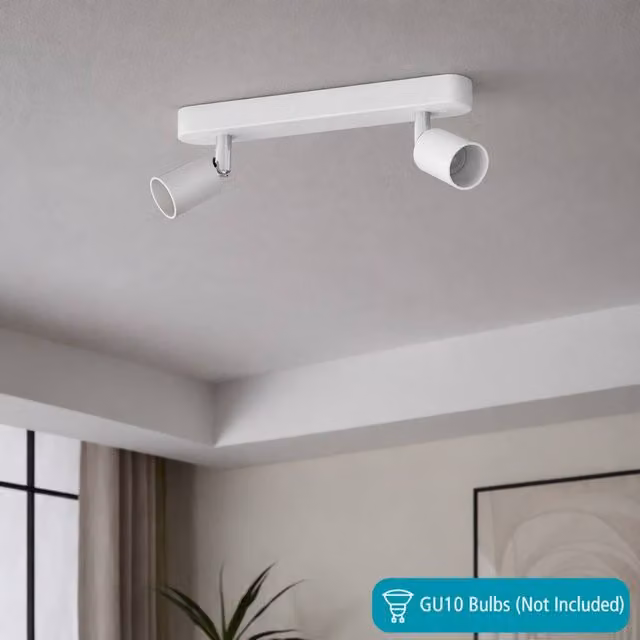 Eglo Stecci-E White 2 Light Ceiling Spotlight