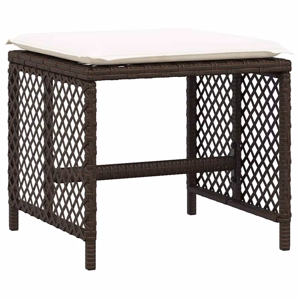 Berkfield Home 13 Piece Brown Poly Rattan Garden Dining Set with Cushions – 3