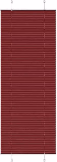 Berkfield Home Single Pleat Corded Blind in Bordeaux Red, W: 80 cm, H: 200 cm